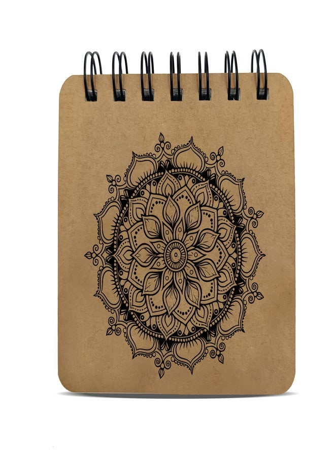 PaperO Pocket Size Sketch Book | 140 GSM | (10.5 x 10.5 cm) | Pack of 3 | 40 Sheets Each | Wiro-Bound | Ideal for Quick Sketches, Doodles, and Travelers | Mandala - Image 3